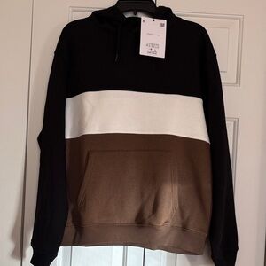 Denim & Flower Black Hoodie